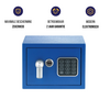 Yale Mini kluis - Blauw - Elektronische Kluis - YSV/170/DB2/P - Algemene informatie
