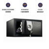 Masterlock X031ML kleine kluis met sleutelslot