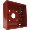 Opbouwdoos KAC PS031W Handbrandmelders Rood