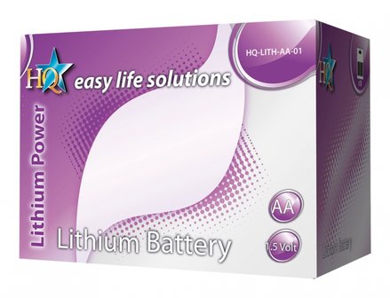 AA lithium batterij 1,5 V 4 stuks