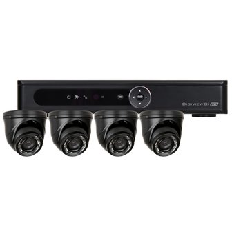 8 kanaals CCTV-systeem met 4 Dome camera