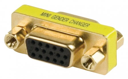 Gender charger, mini adapter HD15 vrouwelijk - HD15 vrouwelijk HQCC-GCHDFF15P