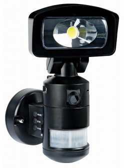 Robot lamp met camera, NightWatcher NW720B beweegt mee bij beweging!