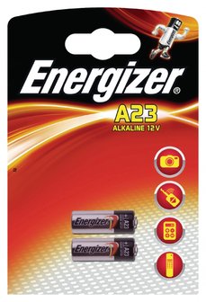 A23 12V batterij, Energizer Alkaline Batterij 23A 12 Volt 2 stuks