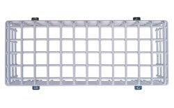 STI-9703 Beschermkooi voor Noodverlichting &ndash; Staal &ndash; 300x150x120mm - Bovenaanzicht