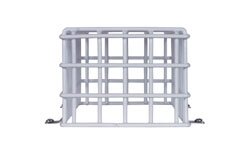 STI-9703 Beschermkooi voor Noodverlichting &ndash; Staal &ndash; 300x150x120mm - Breedte Aanzicht