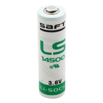 Saft LS14500 (penlite) Lithium batterij AA 3.6V 2600 mAh