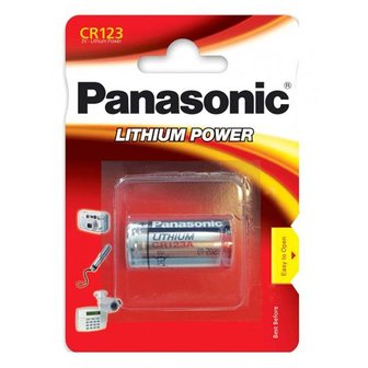 Panasonic Lithium Power batterij CR123 3V 1550 mAh