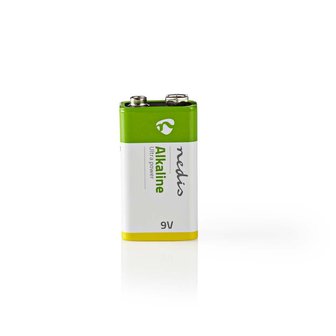 Alkaline batterij 9 V Nedis, blister 1 stuk