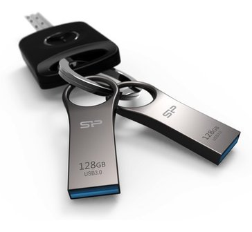 Sterke USB stick 3.1, 128GB, Titanium, SP Jewel J80, SP128GBUF3J80V1T