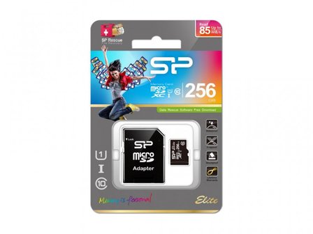 Silicon Power MicroSD card, Elite 256GB SP256GBSTXBU1V20SP