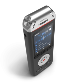 Philips DVT6110 Voice Tracer mobiele audio recorder, HiFi 3 microfoons met app