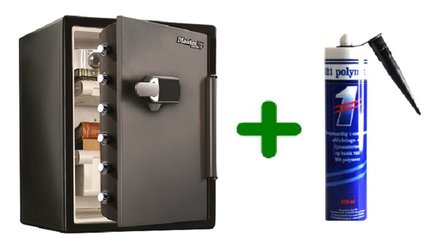 Kluis brandwerend met alarm en lijm, Masterlock LFW205TWC