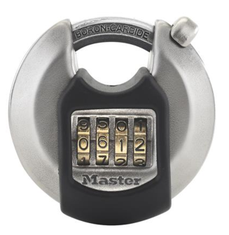 MasterLock excell RVS discusslot 70mm met combinatie code, M40EURDNUM