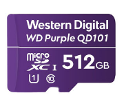 Geheugenkaart MicroSDXC speciaal voor videobewaking 512GB, WDD512G1P0C