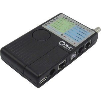 LAN Kabel tester, Netwerkkabel tester voor RJ45, RJ11, USB en UTP/FTP/STP kabels