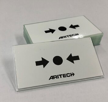 aritech breekglas voor handbrandmelder dm711, per 10 stuks