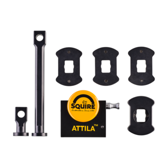 Squire Attila Dual Pin, oersterk motor schijfremslot