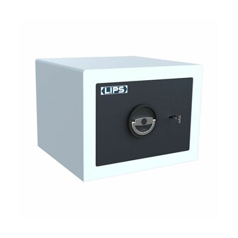 Lips Alcazar Kluis - Brandkast - Privekluis - Kluis met Sleutel - S2-15-KL - 280 x 370 x 350 mm - Lichtgrijs/Donkergrijs