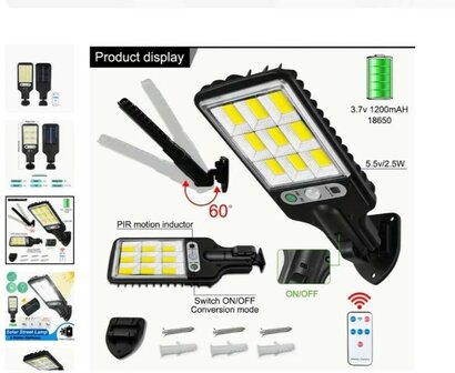 Super-Bright-Buitenlamp-Tuinverlichting-Solar-LED-met-Zonnepaneel