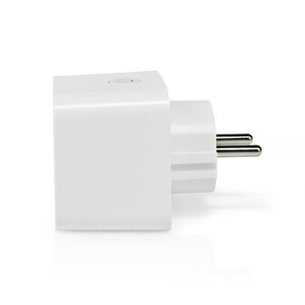 slimme stekker | smart life | smart plug | nedis WIFIP121FWT_zijaanzicht