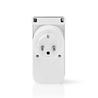 slimme stekker voor buiten | smart life | smart plug | nedis WIFIPO121FWT_achteraanzicht
