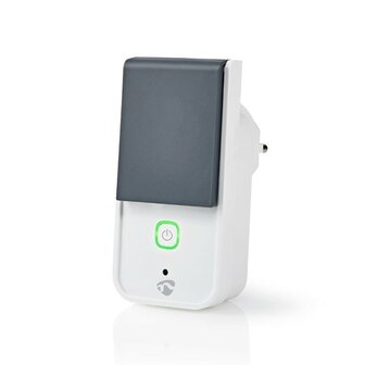 slimme stekker voor buiten | smart life | smart plug | Nedis WIFIPO121FWT_vooraanzicht1