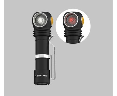 Zaklamp-LED-Oplaadbaar-1100-Lumen-Armytek-Wizard-C2-WR-Roodlicht