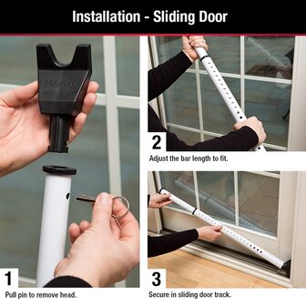 Veiligheidsstang verstelbaar met dubbele functie - Masterlock 265EURD 3