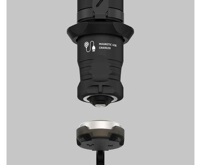 Oplaadbare zaklamp LED 1500 Lumen, Armytek Dobermann Pro oplader