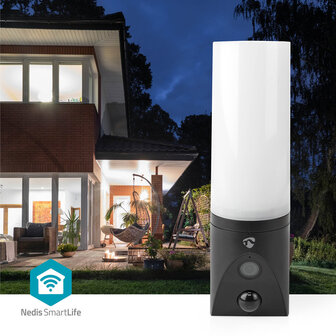 Buitenlamp camera en app, Smart life WIFICOL20BK