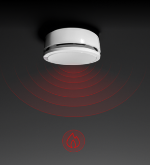 Risco RWX35S00800C &ndash; Draadloze Rook- &amp; Hittemelder