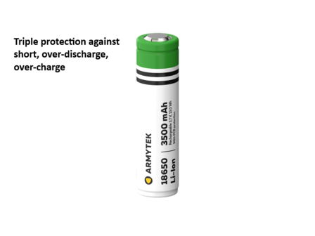 Armytek 18650 Li-Ion accu batterij 3500 mAh