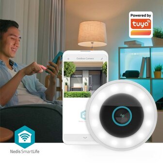 Bestuurbare WiFi camera voor buiten met app - Smart Life - Smartlife WIFICO15CWT app aan