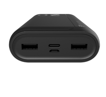 Powerbank 20000mAh Silicon Power QS15 - SP20KMAPBKQS150K Zwart poort