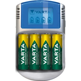 Batterij Lader Varta - voor AA en AAA - met 4x AA HR6 2600 mAh