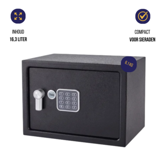 Yale Elektronische Kluis met Alarm - Medium - YEC/250/DB2 - Inhoud kluis