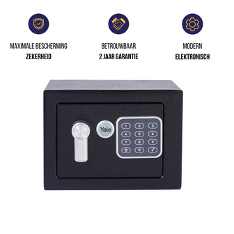 Yale Mini kluis - Zwart - Elektronische Kluis - YSV/170/DB2/P - Algemene informatie