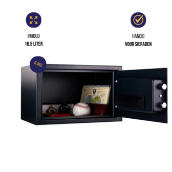 Masterlock X055ML Middelgrote kluis met digitale combinatie Algemene inhoud