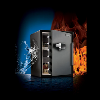 Kluis brandwerend met alarm, Masterlock LFW205TWC - brand en waterwerend