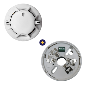 Kidde - Aritech Optische rook- en hittemelder + Montagesokkel - NC-DPM-W + NC-DBR-W