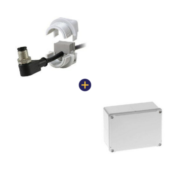Wartel Waterdicht Splijtbaar IP54 met Opbouwdoos Kunststof Waterdicht IP54