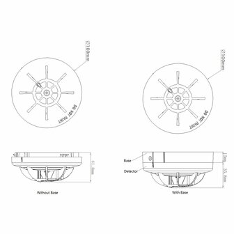 Kidde - Aritech Conventionele Hittemelder - NC-DPH-W