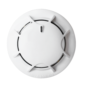 Aritech - Kidde NC-DPO-W + NC-DB-W - Optische Rookmelder met Wisselcontact voor Alarmsystemen - Montagevoet vooraanzicht