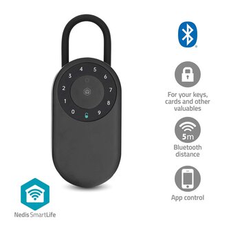 Digitale Bluetooth Sleutelkluis - Smartlife Nedis BTHKB11BK bluetooth