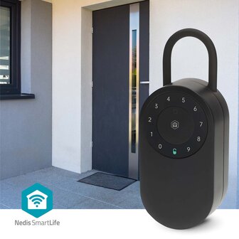 Digitale Bluetooth Sleutelkluis - Smartlife Nedis BTHKB11BK buiten