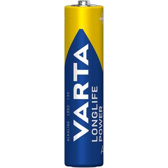 VARTA Longlife Batterijen - High Energy - AAA - 4 Stuks enkel