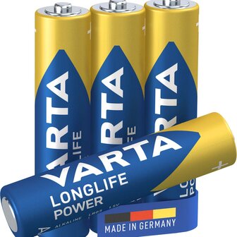 VARTA Longlife Batterijen - High Energy - AAA - 4 Stuks