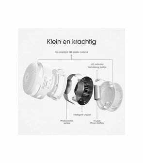 X-Sense XS01 - Rookmelder stand-alone - 4 Stuks - 10 jaar levensduur batterij informatie