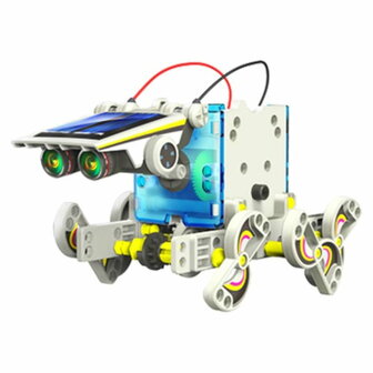 Robot bouwpakket 14 in 1 op Zonne-energie - voor Jongeren en Volwassenen - KSR13 Schildpad